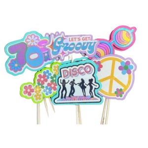 70’s Cupcake Picks 12 CT