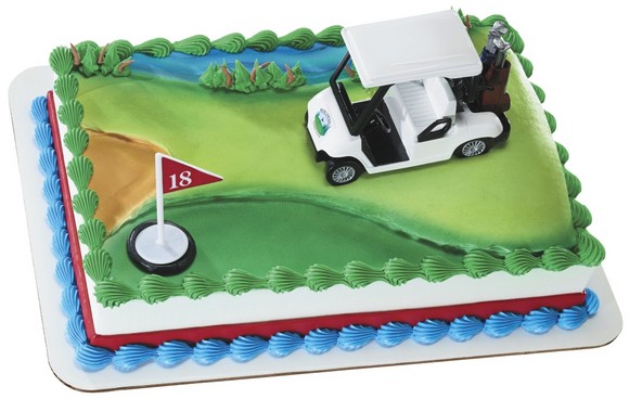 Golf Cart Heading for the Green DecoSet EA