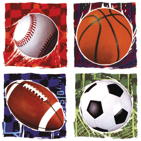Sports Balls Variety EI 6 1/4" 12 CT