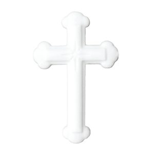Ornate White Cross Dec-Ons 16 CT