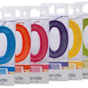 Mini Glitter #0 Candle Assorted Color 12 CT