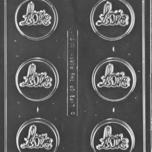Love Cookie Candy Mold 6 CAV