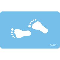 Stencil Footprints 2" x 1"