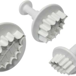 Holly Veined Leaf Plunger 7/8″-2″ 3 CT