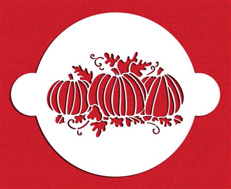 Stencil Pumpkin Patch Cake