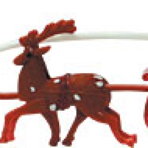 Santa & Sleigh Small 5 3/4″ 48 CT