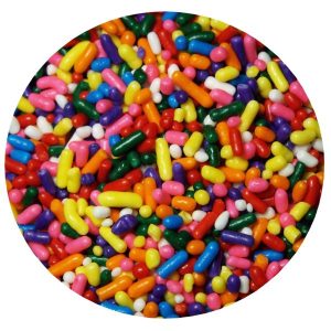 Dark Color Rainbow Jimmies 6 OZ