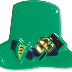 St. Patrick Hat Plaque 4″ 72 CT