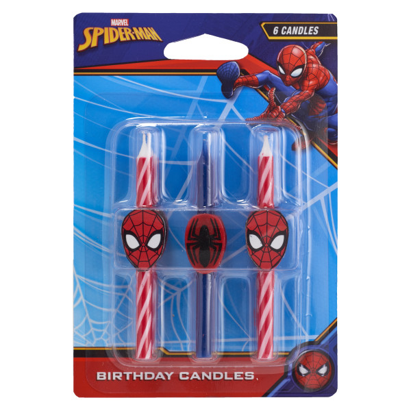Spider-Man Icon Candles 6 PCS 6 CT