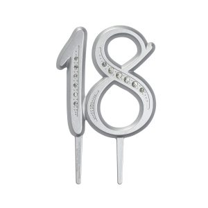 Diamond Monogram Milestone “18” 3 1/2″