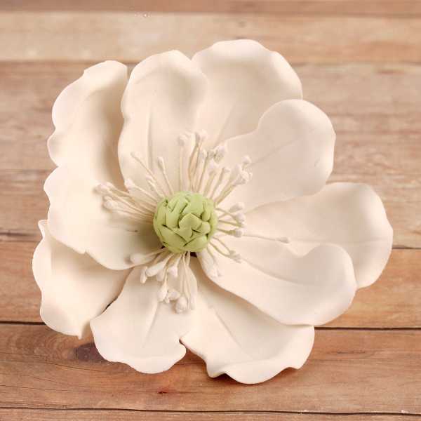 Full Blossom Magnolia White 3" 8 CT