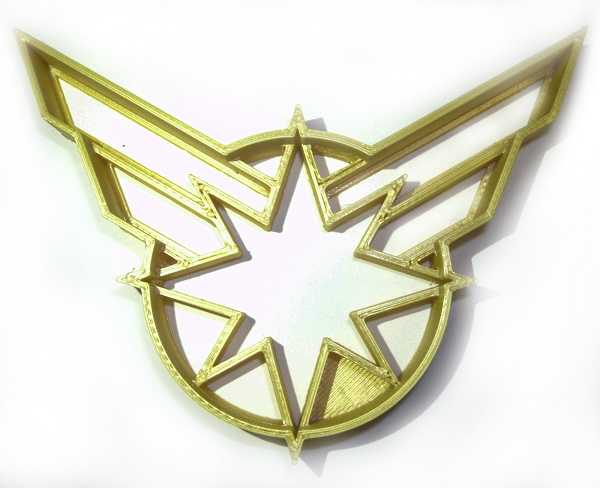 Captain Marvel Superhero Cookie Cutter