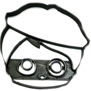LOL Little Outrageous Littles Suprise Beatnik Babe Face Cookie Cutter