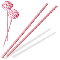 Sucker Stick Pink 4" x  5/32" Approx. 1,000 CT