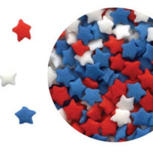 Star Red,White & Blue Mini Quins 4 OZ