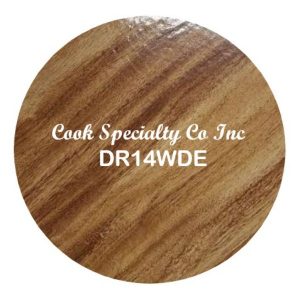 14″ Wood Grain Round Drum EA