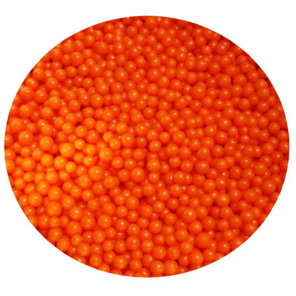 Orange Beads (4 MM) 5 LB