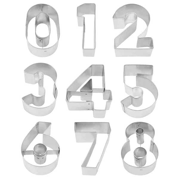 Number Cutter 2.5" 9 PCS Set