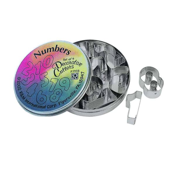 Number Mini Cutter 1" 9 PCS Set