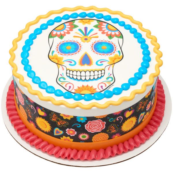 Sugar Skull Assortment Edible Images 12 CT - Image 2
