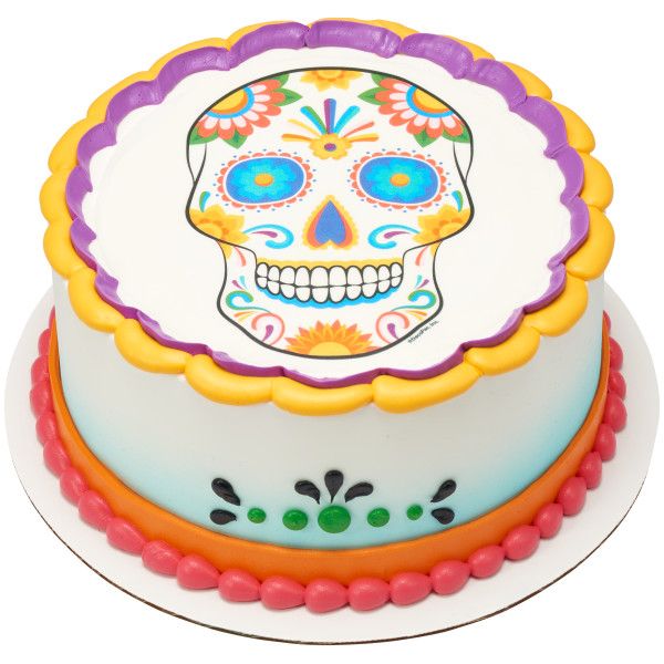 Sugar Skull Assortment Edible Images 12 CT - Image 3