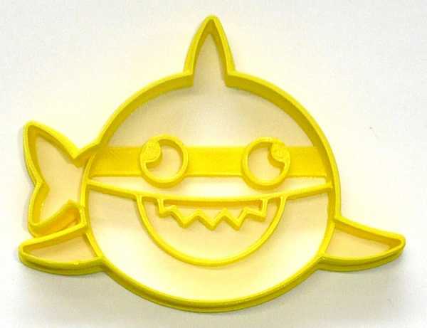 Baby Shark Front Facing Cookie Cutter
