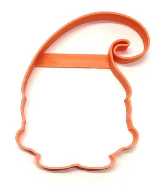 Gnome Outline Swirl Hat Cookie Cutter