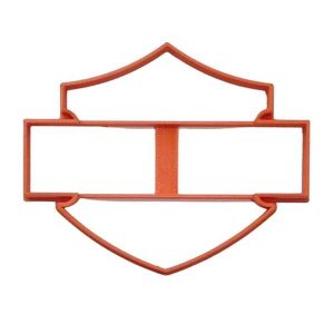 Harley Davidson Logo Outline Cookie Cutter