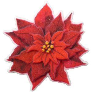 Large Poinsettia Dec-Ons 24 CT