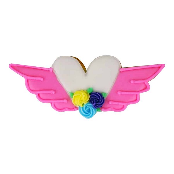 Heart With Wings Cookie Cutter 4.75" EA - Image 2