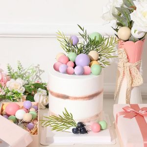 Pastel Matte Mini Balloon Balls Cake Toppers 12 CT