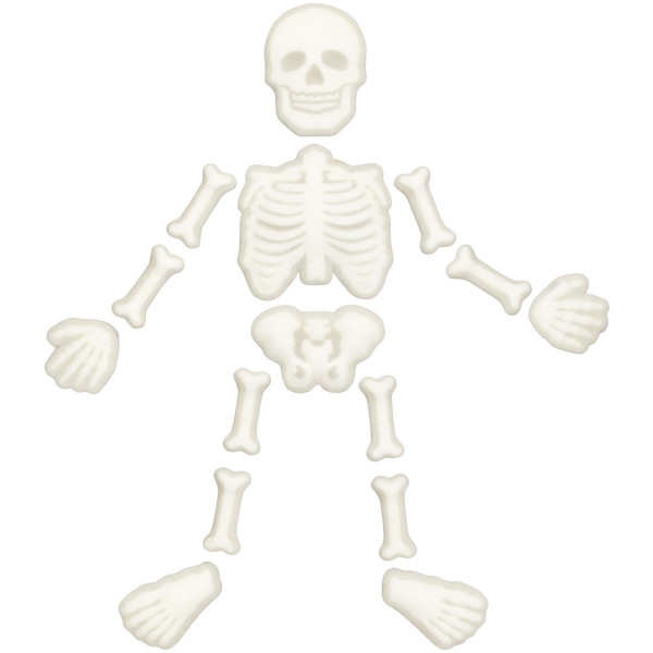 Skeleton Bones Dec-Ons (12 Skeletons) 180 CT