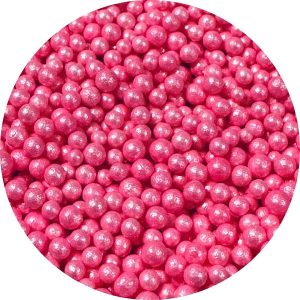 Hot Pink Pearl Mini Beads (Nonpariel) 5 OZ