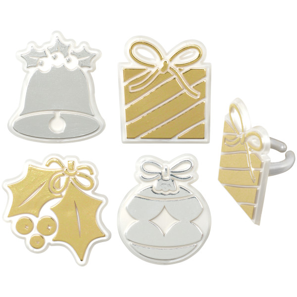 Holly Jolly Cupcake Rings 144 CT