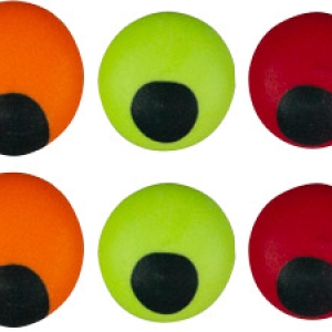 Royal Icing Eyes Assorted Neon Green, Neon Orange, Neon Red Yellow 3/4″ 324 CT