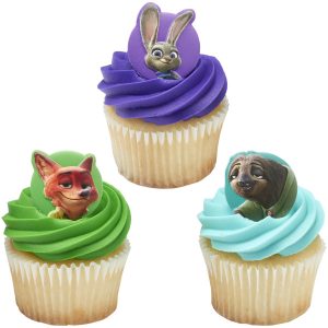 Disney’s Zootopia Visit Zootopia Cupcake Rings 72 CT