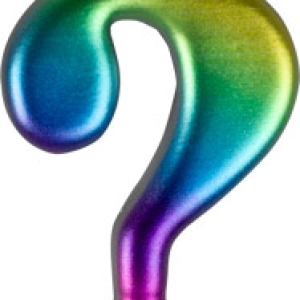 ? Large Rainbow Metallic Candle 3″ 12 CT