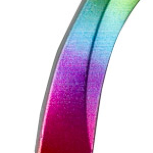#7 Small Rainbow Metallic Candle 2″ 12 CT