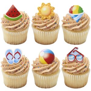 Summer Vibes Cupcake Rings 144 CT