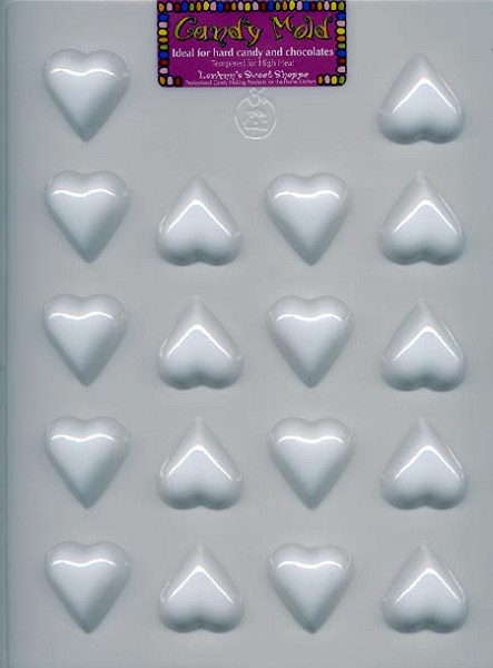 Hearts Hard Candy Mold 18 CAV