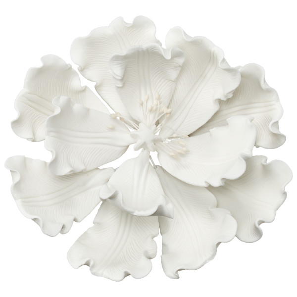 Peony GP Flower White 4" 6 CT