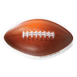 Football DecoPlacs 3 1/4″x 5 1/2″ 24 CT