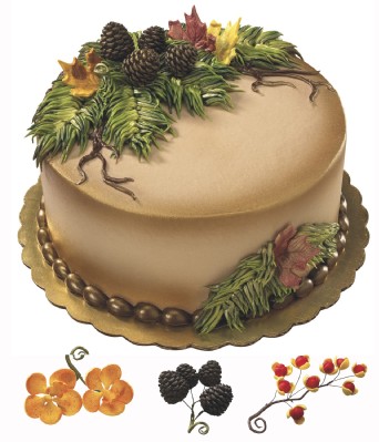 Fall Flowers GP Spray 3 1/2" 6 CT - Image 2