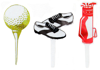 Golf Foil Assorted DecoPics 144 CT