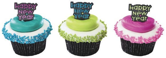 Happy N.Y. Foil DecoPics 144 CT