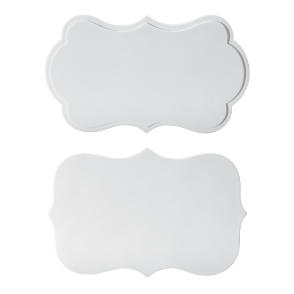 Plaque Assorted 5 1/4" Wide 6 CT
