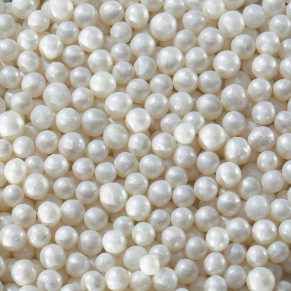 White Pearl Grande Nonpareils 8 LB