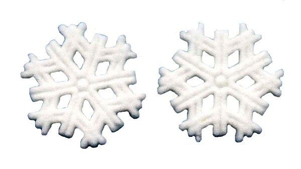 Snowflake Dec-Ons 1 1/2" 135 CT