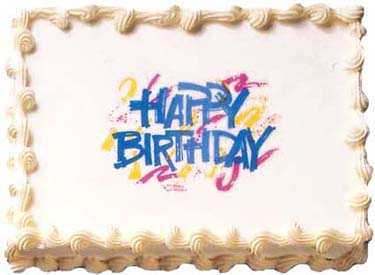 Happy Birthday Bold Edible Image 12 CT