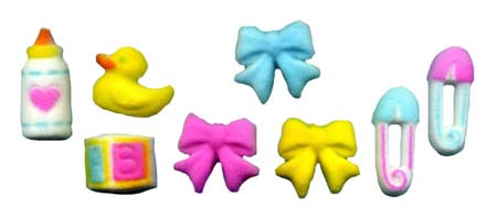 Deluxe Baby Assorted Dec-Ons 144 CT